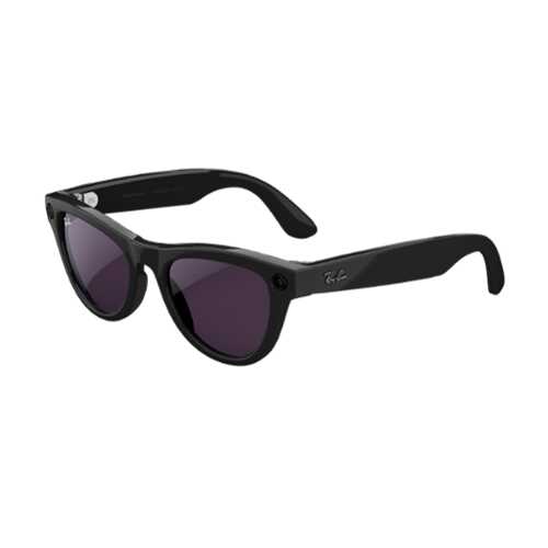 Rent to own Ray-Ban Meta - Skyler Smart Glasses with Meta Ai, Audio, Photo, Video Compatibility - Clear to Amethyst Transition Lenses - Shiny Black