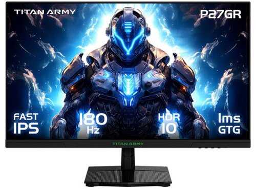 Rent to own Titan-army - P27GR 27” Gaming Monitor, 1440p IPS 1ms GTG 2K QHD FreeSync 180Hz 99% sRGB with HDR10 (DisplayPort, HDMI) - Black