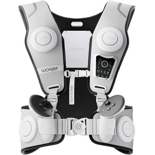 Rent to own Woojer Made for Meta High-Fidelity Haptic Vest 3 - for VR, Games, Music, Movies, and Wellness. - White, Black