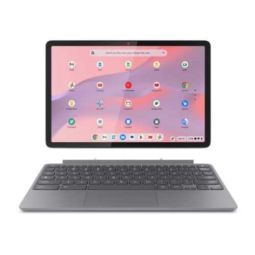 Rent to own Lenovo - Duet 11 Chromebook - 11" 2K LCD Touchscreen 2-in-1 Tablet - MediaTek Kompanio - 4GB Memory - 128GB - eMMC with keyboard - Luna Gray