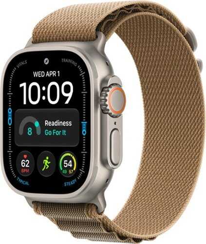 Rent to own Apple Watch Ultra 4 (GPS + Cellular) 49mm Titanium Case with Desert Alpine Loop - M - Natural - (2026)