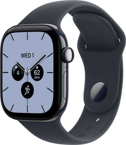 Rent to own Apple Watch Series 12 (GPS + Cellular) 42mm Ceramic Case with Navy Blue Sport Band - S/M - Night Blue (AT&T) - (2026)