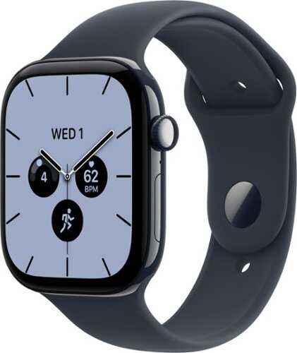 Rent to own Apple Watch Series 12 (GPS + Cellular) 46mm Ceramic Case with Navy Blue Sport Band - S/M - Night Blue (AT&T) - (2026)