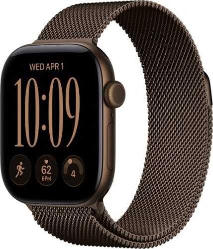 Rent to own Apple Watch Series 12 (GPS + Cellular) 42mm Aluminum Case with Dark Bronze Milanese Loop - Dark Bronze (Verizon) - (2026)