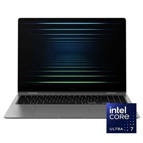 Rent to own Samsung - Galaxy Book5 Pro 360 - Copilot+ PC - 16" OLED Touch Screen Laptop - Intel Core Ultra 7 - 16GB Memory - 1TB SSD - Gray