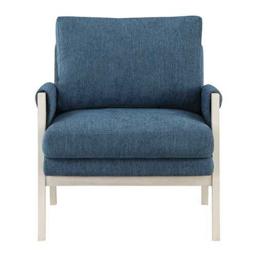 Rent to own OSP Home Furnishings - Kade Wood Frame Armchair - Navy