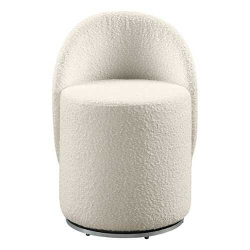 Rent to own OSP Home Furnishings - Lystra Swivel Vanity Chair - Textured Cream