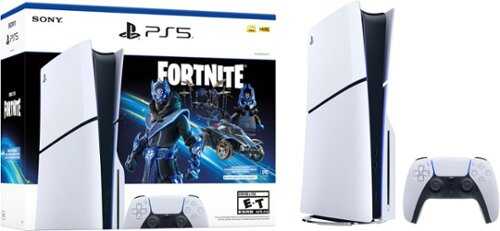 Rent to own Sony - PlayStation 5 Slim Console - Fortnite Cobalt Star Bundle - White