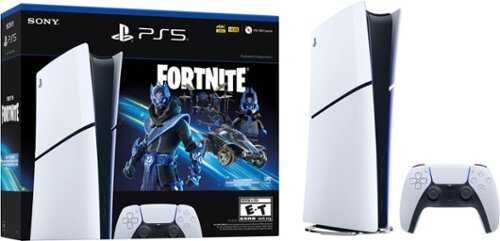Rent to own Sony - PlayStation 5 Slim Console Digital Edition - Fortnite Cobalt Star Bundle - White