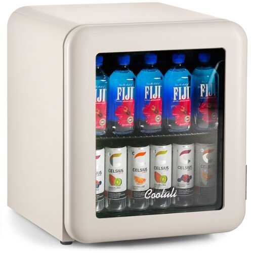 Rent to own Cooluli Decor 1.7 cuft Glass Beverage Cooler - Cream