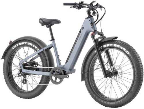 Rent to own Velotric - Nomad 1 Plus Step-Through Fat Tire Ebike with 55 miles Max Range and 28 MPH Max Speed UL Certified - Indigo Grey