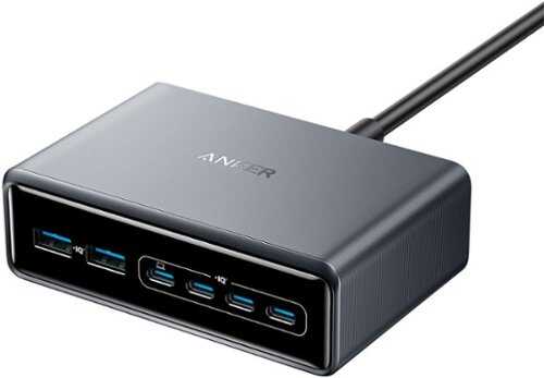 Rent to own Anker - Prime Desktop Charger (200W, 6 Ports, GaN) - Silver