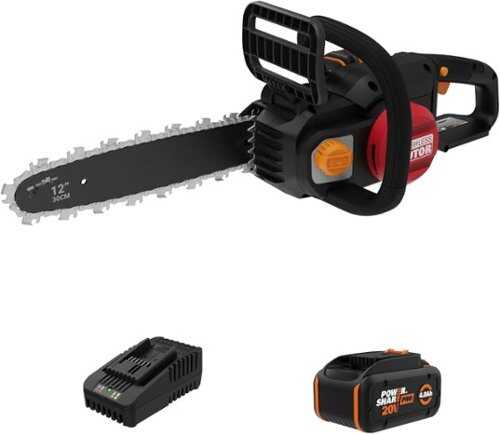 Rent to own WORX - Nitro 20V 12" Cordless Brushless Chainsaw (1 x 4.0 Ah Battery and 1 x Charger Included) - Black