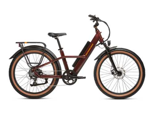 Rent to own Rad Power Bikes - Radster Trail - Ebike w/ 65 miles max operating range & 28 mph max speed - Large - Copper Red