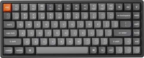 Rent to own Keychron - K2 Max 75% Custom Wireless RGB Mechanical Keyboard with Programmable QMK/VIA Hot-Swappable Brown Switch - Black