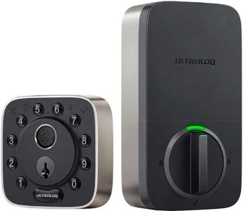 Rent to own Ultraloq - Bolt Fingerprint WiFi Smart Lock (Apple Home) - Black