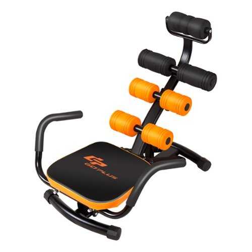 Rent to own Costway - Core Ab Trainer Bench Abdominal Stomach Exerciser Workout Gym Fitness Machine - orange/black