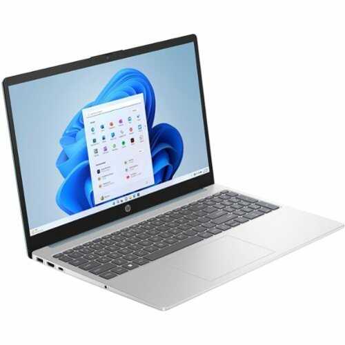 Rent to own HP - 15-fc0000 15.6" 1366 x 768 (HD) Touch Screen Laptop - AMD Ryzen 5 with 8GB Memory - 256 GB SSD - Natural Silver, Silver