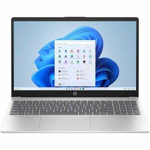 Rent to own HP - 15-fd0000 15.6" 1366 x 768 (HD) Touch Screen Laptop - Intel Core i3 with 8GB Memory - 512 GB SSD - Natural Silver, Silver