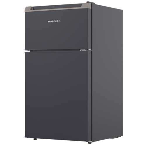 Rent to own Frigidaire Compact Refrigerator with Top Freezer - 2 Door Fridge with 3.2 Cu Ft, Contemporary Series, Black - Matte Black