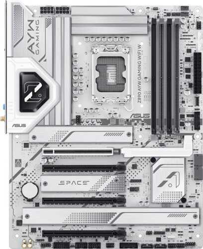 Rent to own ASUS - Z890 AYW GAMING WIFI W (Socket LGA 1851) Intel Z890 ATX DDR5 Wi-Fi 6 Motherboard - White