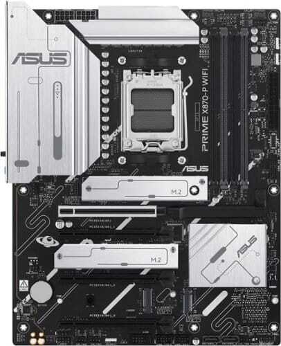 Rent to own ASUS - PRIME X870-P WIFI (Socket AM5) AMD X870 ATX DDR5 Wi-Fi 7 Motherboard - White