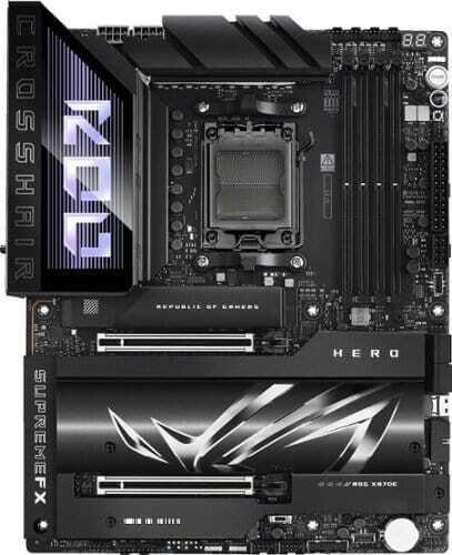 Rent to own ASUS - ROG CROSSHAIR X870E HERO (Socket AM5) AMD X870 ATX DDR5 Wi-Fi 7 Motherboard - Black