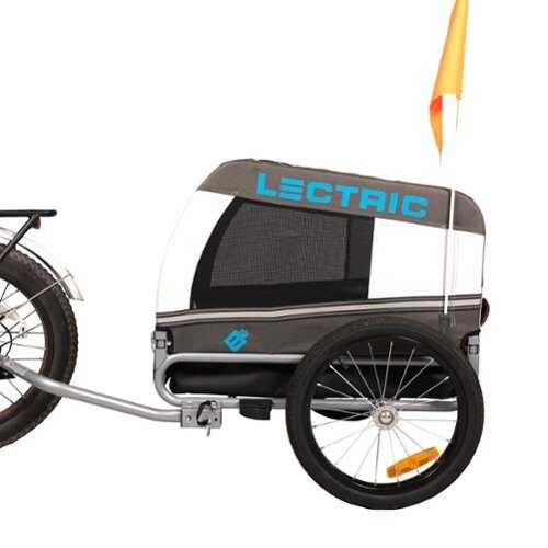 Rent to own Lectric eBikes - Wag-Along Waterproof Foldable Pet Trailer with Quick-Release Wheels - Gray