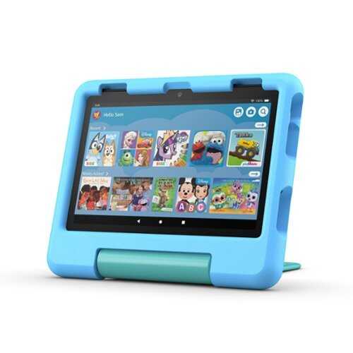 Rent to own Amazon - Fire HD 8 Kids tablet, ages 3-7 | 3GB memory, 13-hr battery, 32GB, (2024 release) - Blue