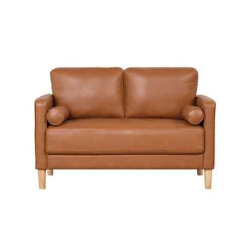 Rent to own Lifestyle Solutions - Langford Loveseat PU - Caramel