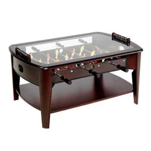 Rent to own Barrington 42” Foosball Coffee Table with Accessories - Brown