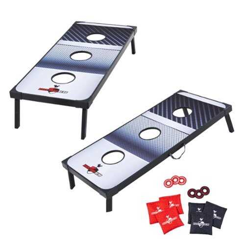 Rent to own Backyard Hero - 48" Tailgate Combo Bean Bag Toss and Washer Toss Games - Gray