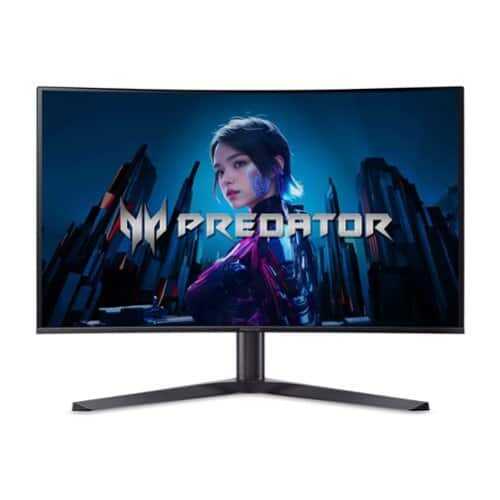 Rent to own Acer - 31.5” QD-OLED Curved UHD 240Hz 0.03ms FreeSync Gaming Monitor with HDR (DisplayPort, HDMI) - Black