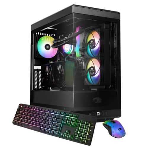 Rent to own iBUYPOWER - Y40 PRO Gaming Desktop PC - AMD Ryzen 7 9700X- NVIDIA GeForce RTX 4070 Super 12GB- 32GB DDR5 RGB RAM - 2TB NVMe - Black