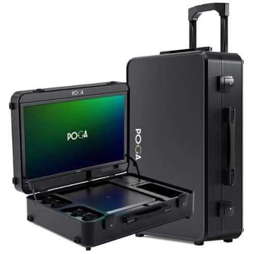 Rent to own POGA - PRO Premium Portable Console Travel Case w/ Trolley & 21.5'' ASUS Gaming Monitor for Xbox Series S - Black