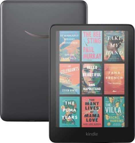 Rent to own Amazon - Kindle Colorsoft Signature Edition (32 GB) – With color display, wireless charging, and long battery life - 2024 - Metallic Black