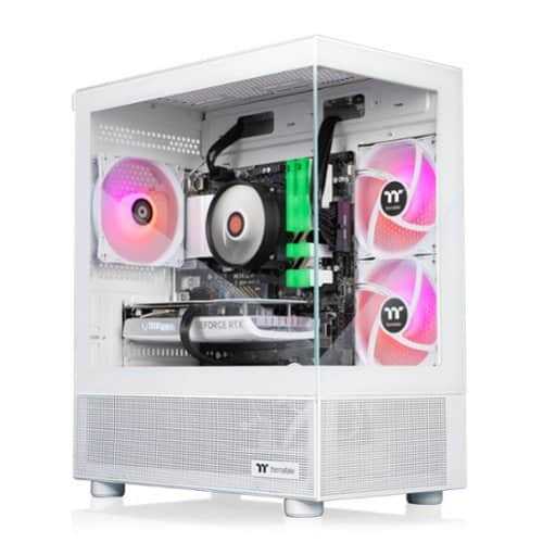 Rent to own Thermaltake - LCGS Vista 460S Gaming Desktop AMD Ryzen 5 5600X, 16GB RGB Memory, NVIDIA GeForce RTX 4060, 1TB NVMe M.2 - White