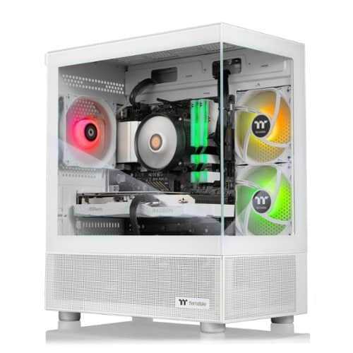 Rent to own Thermaltake - LCGS Vista R66 Gaming Desktop AMD Ryzen 5 5600, 16GB RGB Memory, AMD Radeon RX 6600, 1TB NVMe M.2, Wifi - White