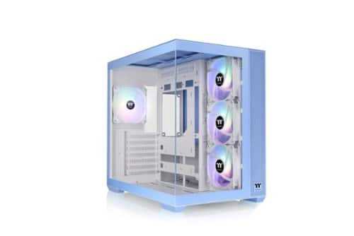 Rent to own Thermaltake - View 380 TG ARGB Mid Tower ATX PC Case - Hydrangea Blue