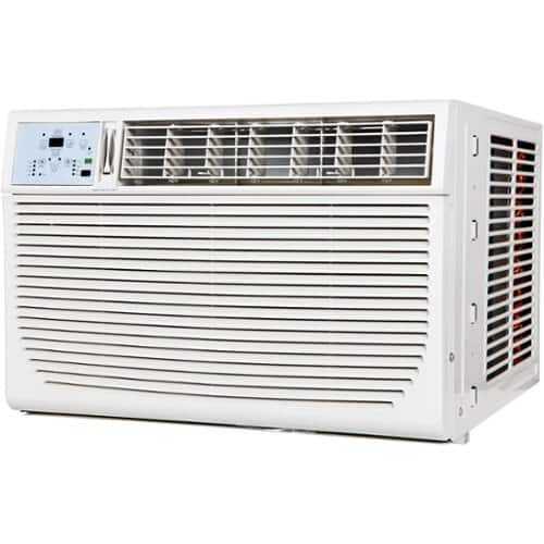 Rent to own Keystone - 18,000 BTU Window Air Conditioner with Supplemental Heat - White