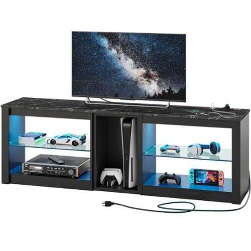 Rent to own Bestier 63" TV Stand - Black