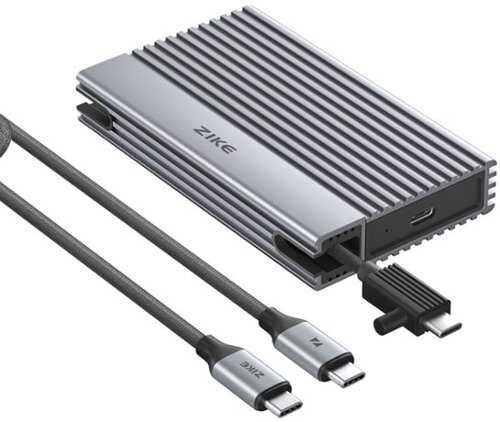 Rent to own Zike - USB4 40Gbps M.2 NVMe SSD Enclosure, ASM2464PD Chip, Aluminum Case, Compatible with Thunderbolt 3/4 USB4/3.2/3.1/3.0/2.0 - Gray