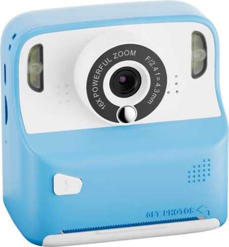 Rent to own Contixo Kids Camera Instant Print - 1080P Kids Instant, 2.4 Inch Screen Selfie Digital Camera 12MP with Print Paper Blue - Blue