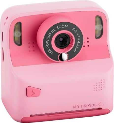 Rent to own Contixo Kids Camera Instant Print - 1080P Kids Instant, 2.4 Inch Screen Selfie Digital Camera 12MP with Print Paper Pink - Pink