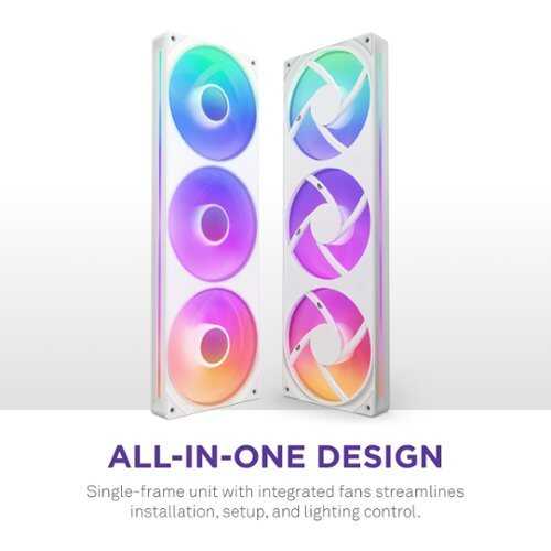 Rent to own NZXT F360 RGB Core Single-Frame Fan - White