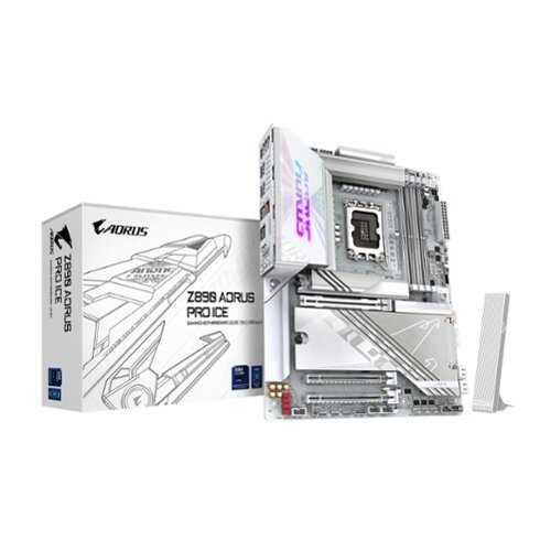 Rent to own GIGABYTE - Z890 AORUS PRO ICE (Socket LGA 1851) Intel Z890 ATX DDR5 Wi-Fi 7 Motherboard - White