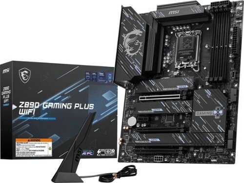 Rent to own MSI Z890 GAMING PLUS WIFI (Socket LGA 1851) Intel Z890 ATX DDR5 Wi-Fi 7 Motherboard - Black