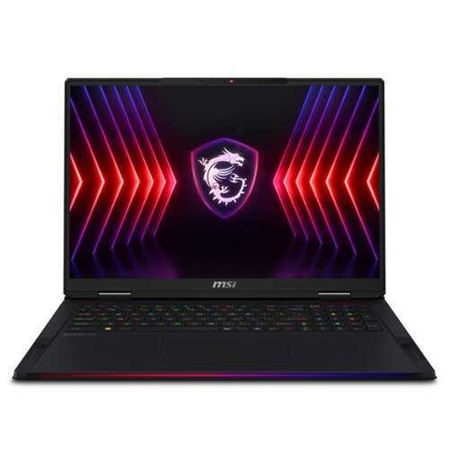 Rent to own MSI - Raider A18 HX 18" Gaming Laptop - AMD Ryzen R9-7945HX3D- RTX 4090 with 32GB Memory - 1TB SSD - Core Black