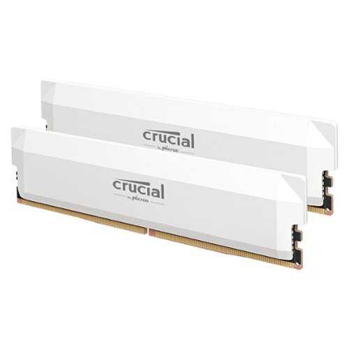 Rent to own Crucial - Pro OC Gaming 32GB (2x16GB) DDR5 6400MHz C38 UDIMM Intel XMP 3.0 & AMD EXPO Desktop Memory - White