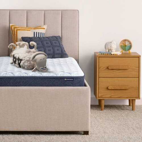 Rent to own Serta Sleep to Go 6" Memory Foam Firm Mattress in a Box -Twin - Light Blue